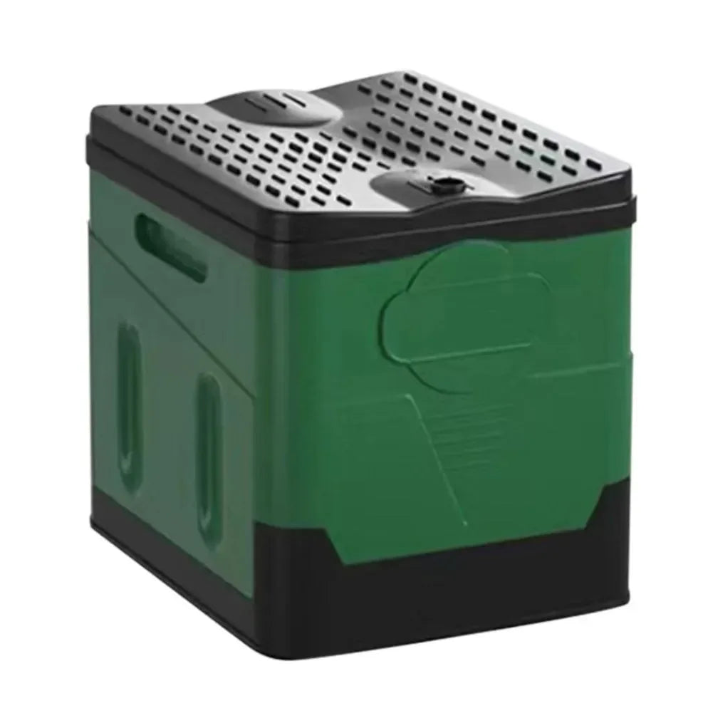 Portable Folding Outdoor Toilet - Strong Bearing Reusable Trash Can for Camping, Touring, Emergency, Self-Driving Travel - Trekker Essentials