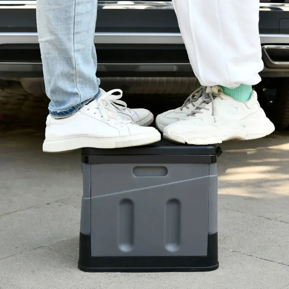 Portable Folding Toilet for Outdoor Camping and Travel - Reusable with Cover Design - Trekker Essentials