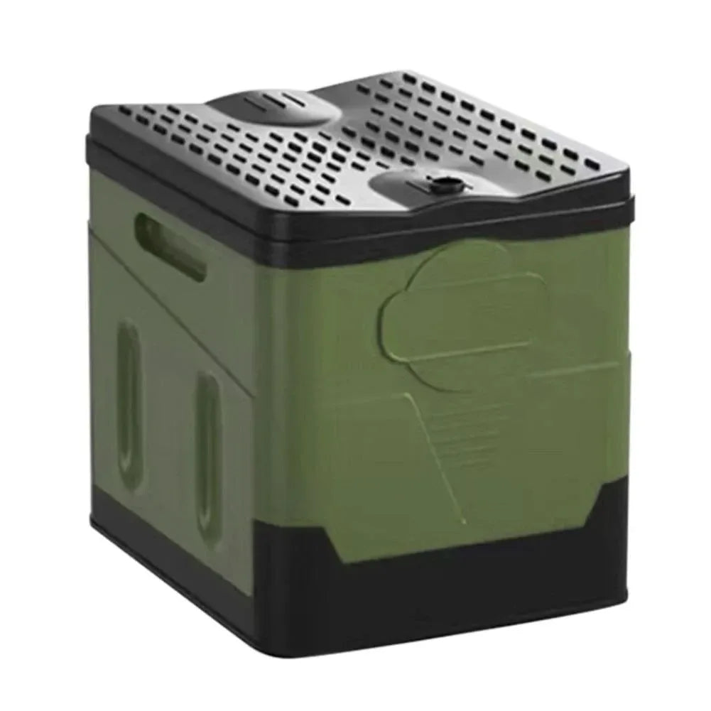 Portable Folding Toilet for Outdoor Camping and Travel - Reusable with Cover Design - Trekker Essentials