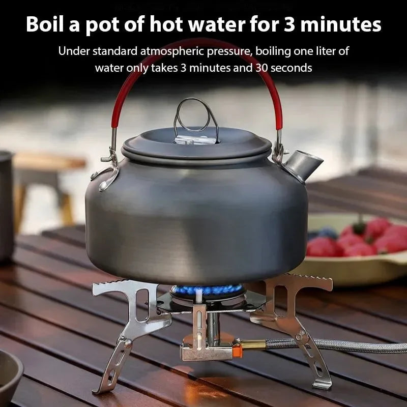 Portable Gas Camping Stove with Ignition - High Power Outdoor Burner for Cooking, BBQ, Picnics & Travel - Trekker Essentials