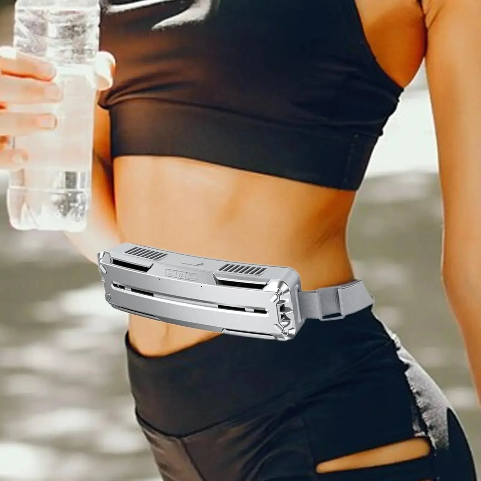 Portable Ice Waist Belt Fan - Air Conditioner Fan for Home, Camping, Climbing - Trekker Essentials