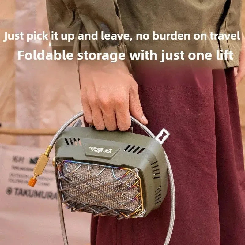 Portable Infrared Propane Heater | 3500W Split Gas Stove for Camping & Outdoor Windproof Heating - Trekker Essentials