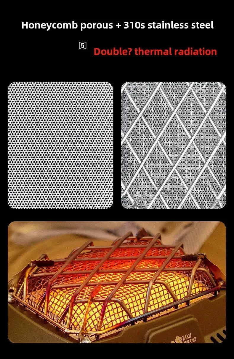 Portable Infrared Propane Heater | 3500W Split Gas Stove for Camping & Outdoor Windproof Heating - Trekker Essentials