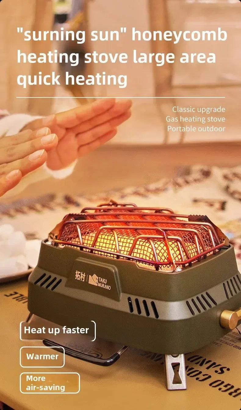 Portable Infrared Propane Heater | 3500W Split Gas Stove for Camping & Outdoor Windproof Heating - Trekker Essentials