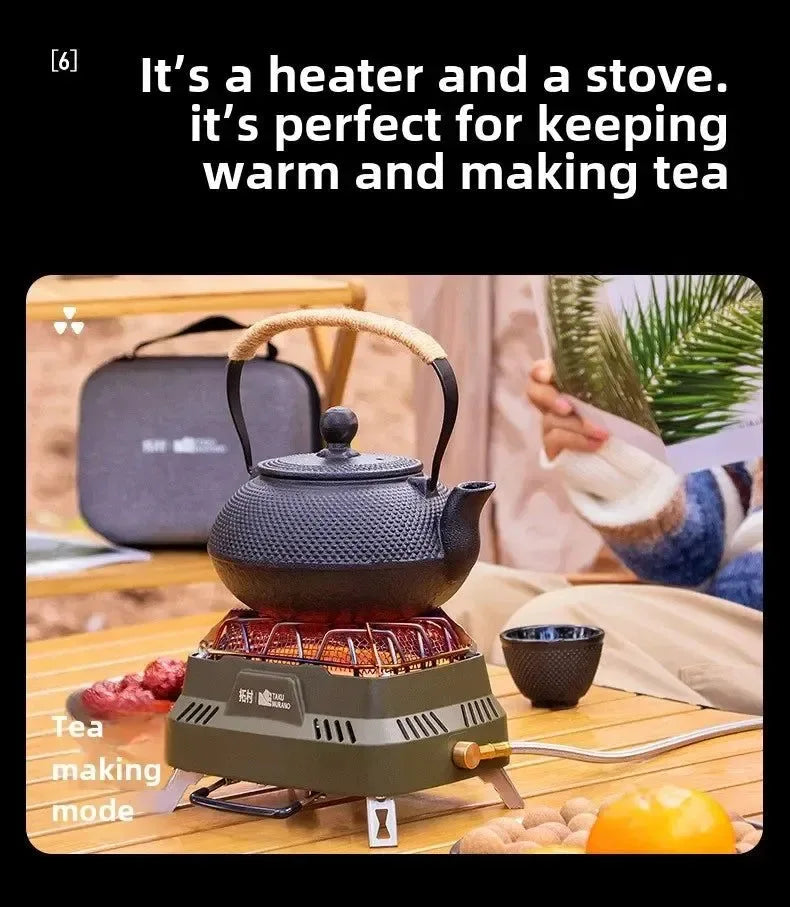 Portable Infrared Propane Heater | 3500W Split Gas Stove for Camping & Outdoor Windproof Heating - Trekker Essentials