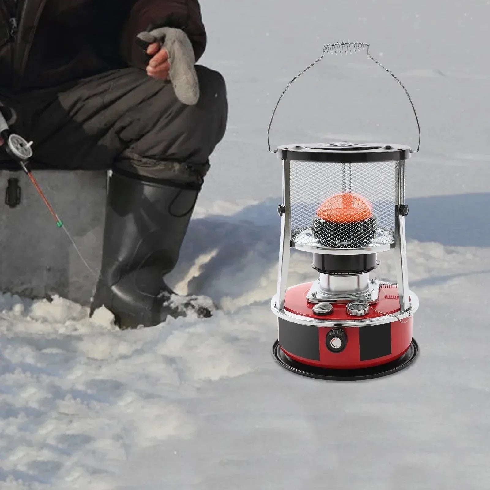 Portable Kerosene Heater with Adjustable Height, 5.2L Tank & 8000 BTU Output for Outdoor and Indoor Use - Trekker Essentials