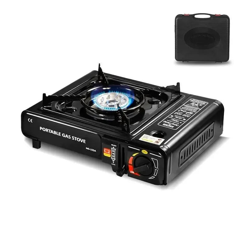 Portable Magnetic Card Stove for Camping – Compact Gas Stove with Ignition for Outdoor Cooking & Hotpot - Trekker Essentials
