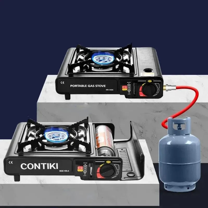 Portable Magnetic Card Stove for Camping – Compact Gas Stove with Ignition for Outdoor Cooking & Hotpot - Trekker Essentials