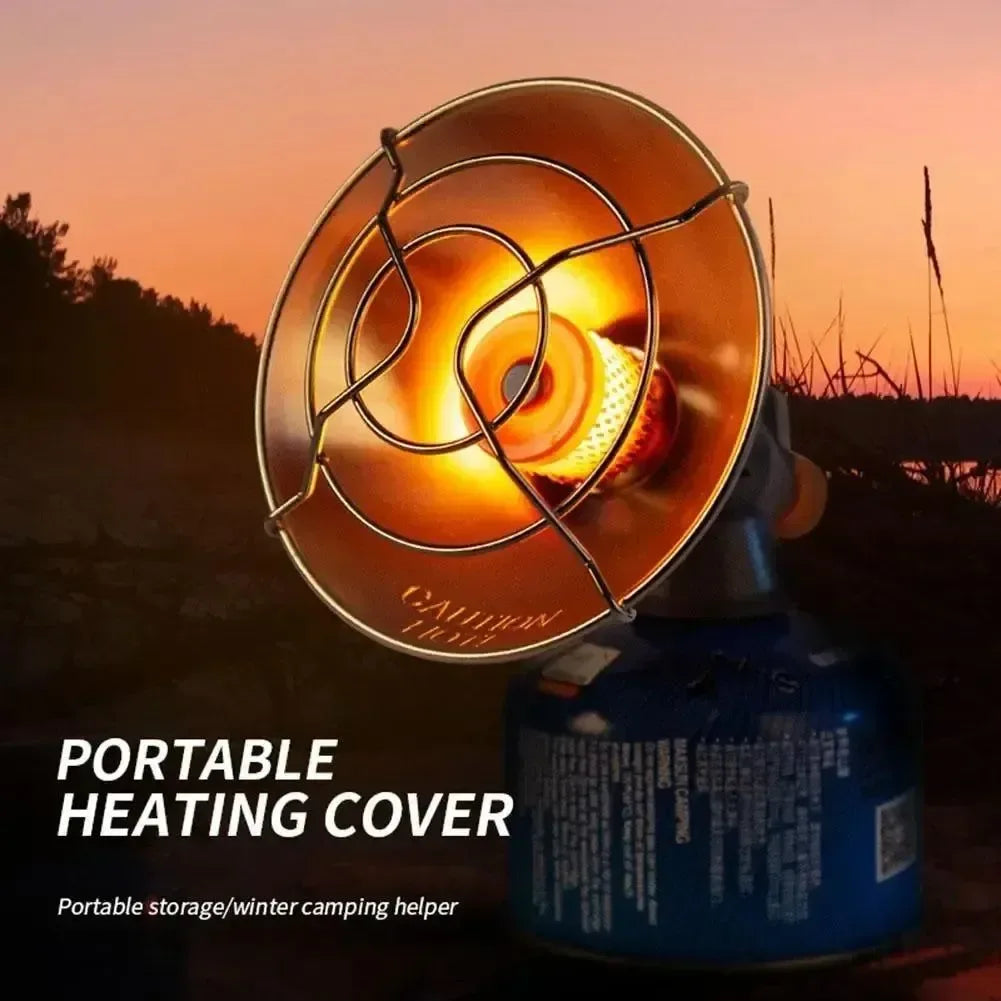 Portable Mini Gas Butane Heater with Storage Box | Windproof Burner for Outdoor Camping | Stainless Steel Construction - Trekker Essentials