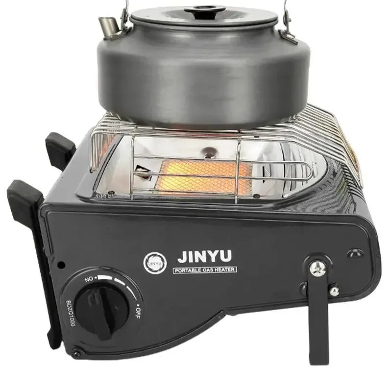Portable Multifunctional Ceramic Gas Heater for Camping and Indoor/Outdoor Use - Trekker Essentials