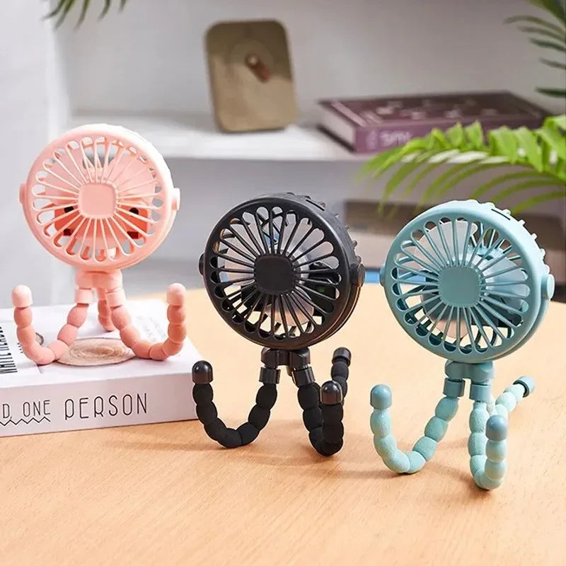 Portable Octopus Fan – Flexible, Multi-Use USB Fan for Travel, Office & Camping - Trekker Essentials