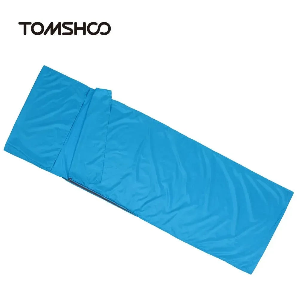 Portable Outdoor Camping Sleeping Bag Liner with Pillowcase - Lightweight, Ideal for Business Trips & Hotels - Trekker Essentials
