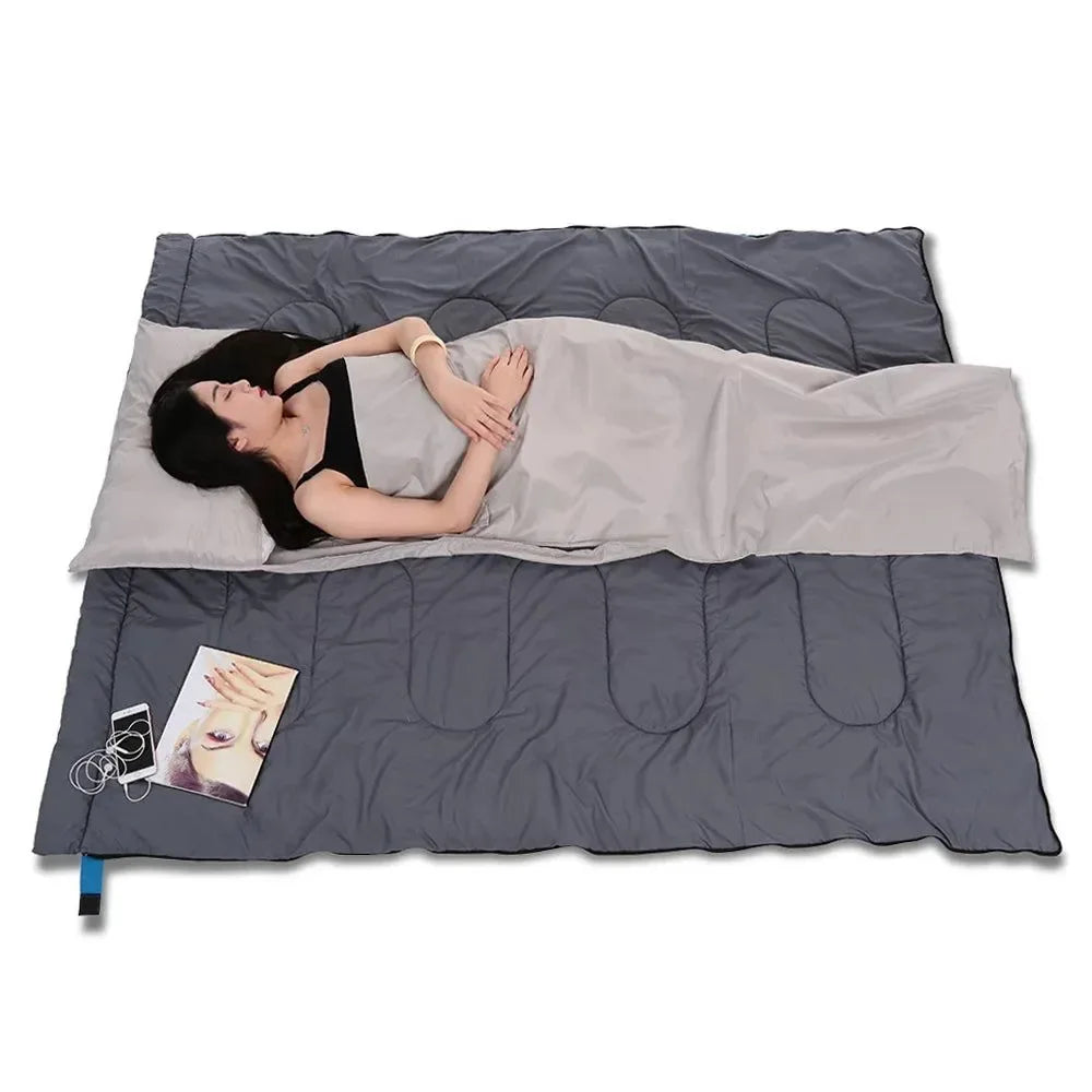 Portable Outdoor Camping Sleeping Bag Liner with Pillowcase - Lightweight, Ideal for Business Trips & Hotels - Trekker Essentials
