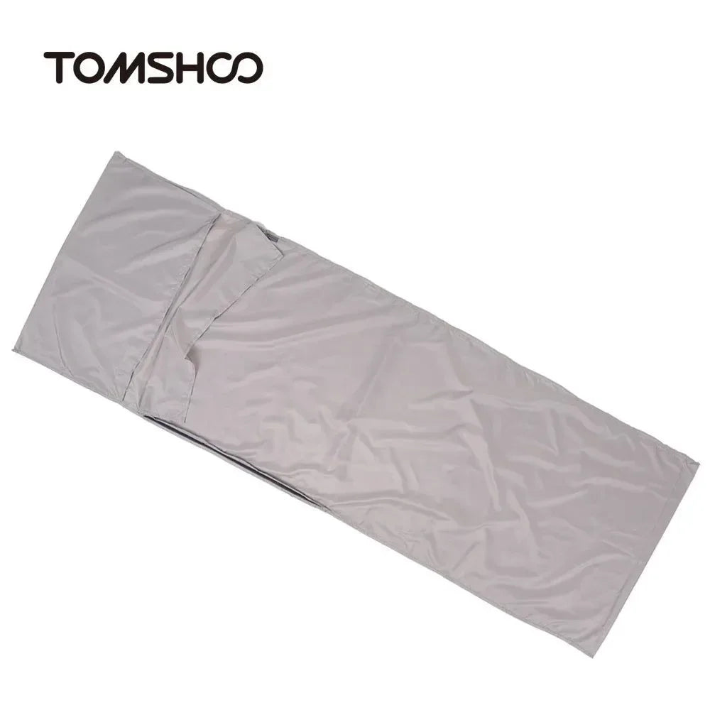 Portable Outdoor Camping Sleeping Bag Liner with Pillowcase - Lightweight, Ideal for Business Trips & Hotels - Trekker Essentials