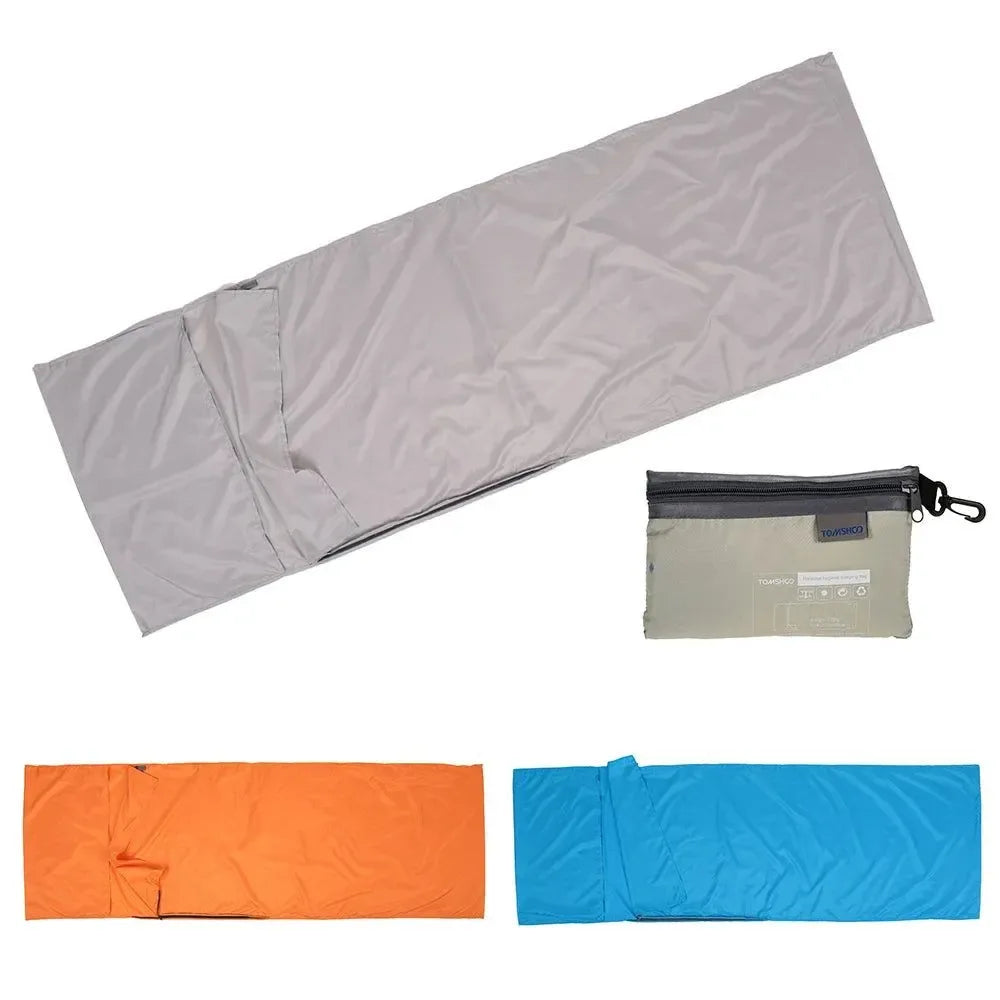 Portable Outdoor Camping Sleeping Bag Liner with Pillowcase - Lightweight, Ideal for Business Trips & Hotels - Trekker Essentials