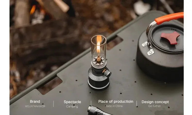 Portable Outdoor Gas Camping Lamp – Lightweight Emotional Atmosphere Lantern with Energy-Saving Long-Lasting Light - Trekker Essentials