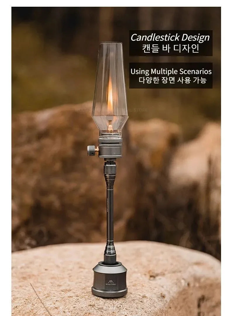 Portable Outdoor Gas Camping Lamp – Lightweight Emotional Atmosphere Lantern with Energy-Saving Long-Lasting Light - Trekker Essentials