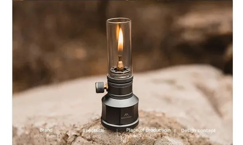 Portable Outdoor Gas Camping Lamp – Lightweight Emotional Atmosphere Lantern with Energy-Saving Long-Lasting Light - Trekker Essentials