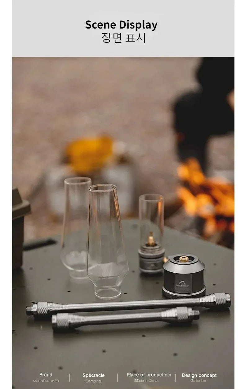 Portable Outdoor Gas Camping Lamp – Lightweight Emotional Atmosphere Lantern with Energy-Saving Long-Lasting Light - Trekker Essentials