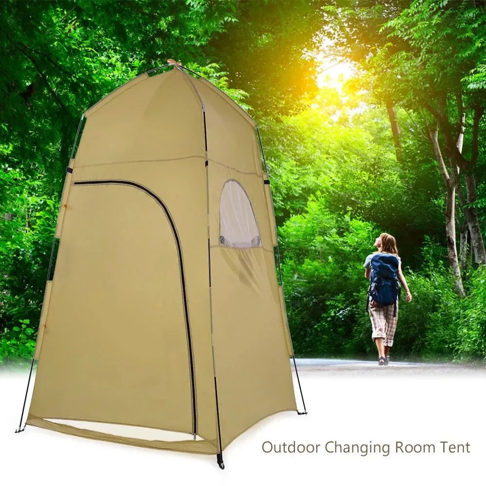 Portable Outdoor Shower Bath Changing Fitting Room Tent - Beach Camping Privacy Toilet Pop-Up Tent Ultralight - Trekker Essentials
