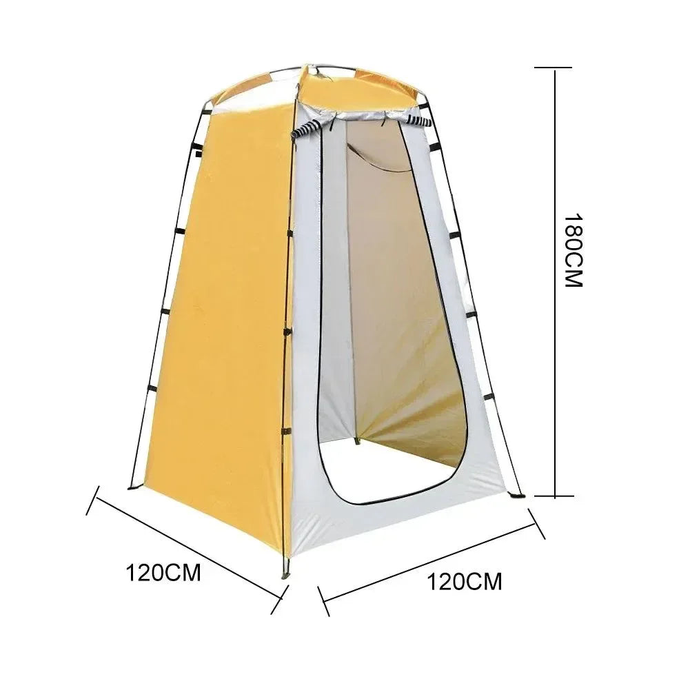 Portable Outdoor Shower Tent - Outdoor Bath, Changing, and Fitting Room Shelter for Camping, Beach Privacy, and Toilet - Trekker Essentials