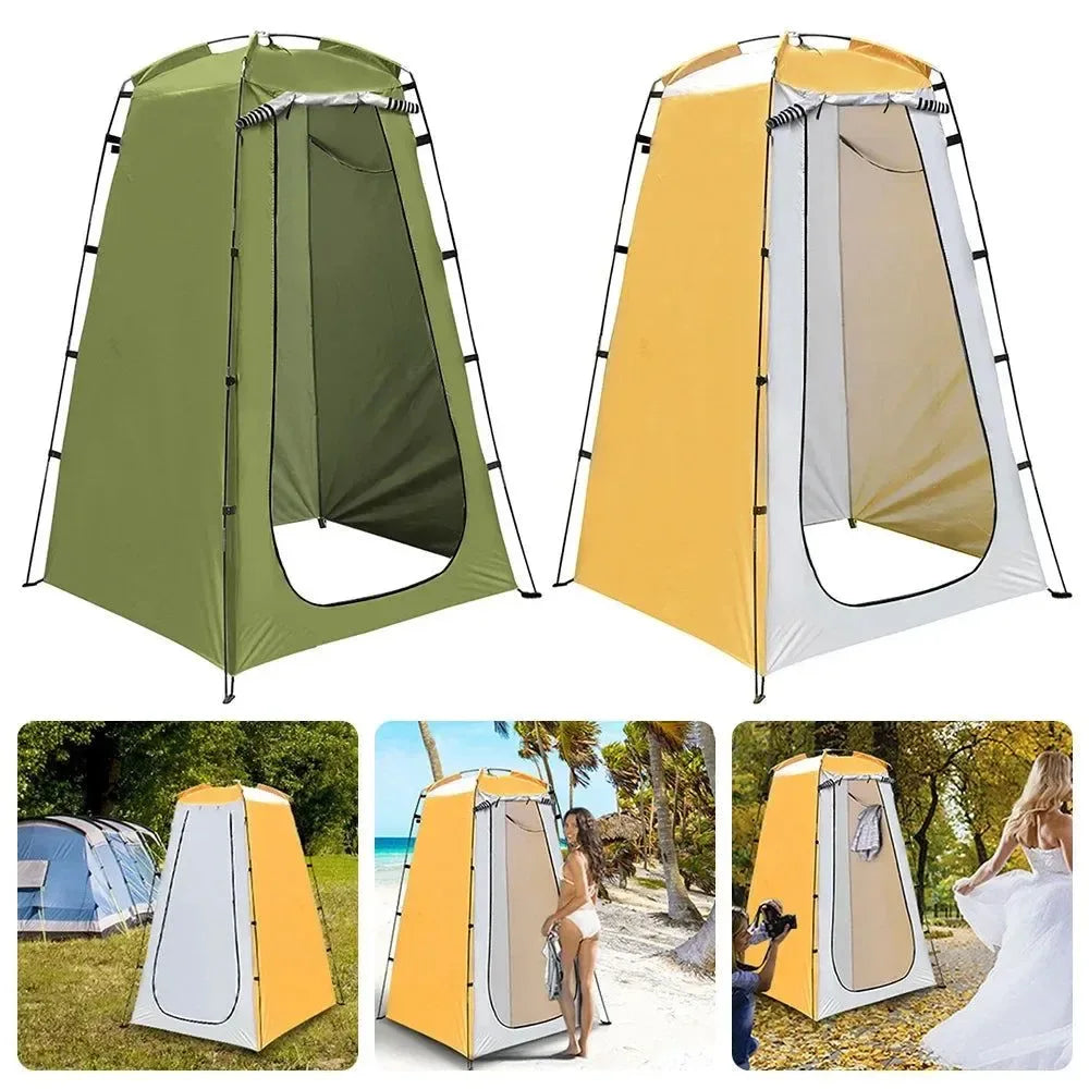 Portable Outdoor Shower Tent - Outdoor Bath, Changing, and Fitting Room Shelter for Camping, Beach Privacy, and Toilet - Trekker Essentials