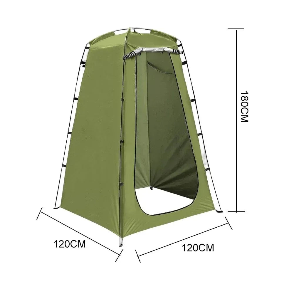 Portable Outdoor Shower Tent - Outdoor Bath, Changing, and Fitting Room Shelter for Camping, Beach Privacy, and Toilet - Trekker Essentials