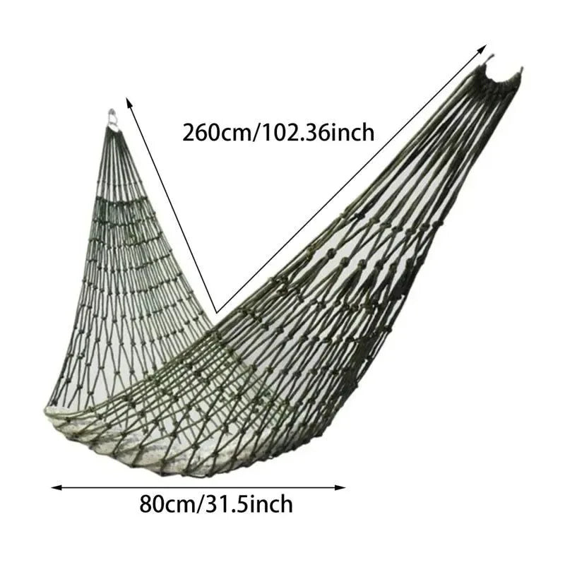 Portable Outdoor Sport Hammock Mesh Net for Camping Garden Beach Travel - Trekker Essentials