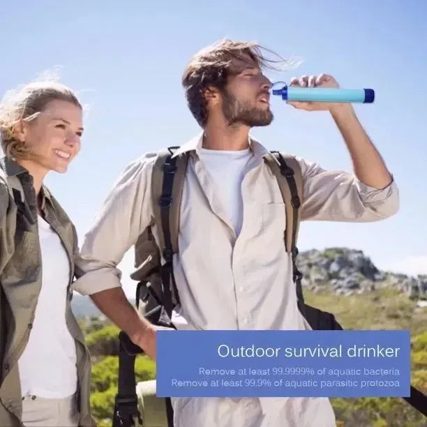 Portable Outdoor Water Purifier for Camping Hiking Emergency Survival - Trekker Essentials