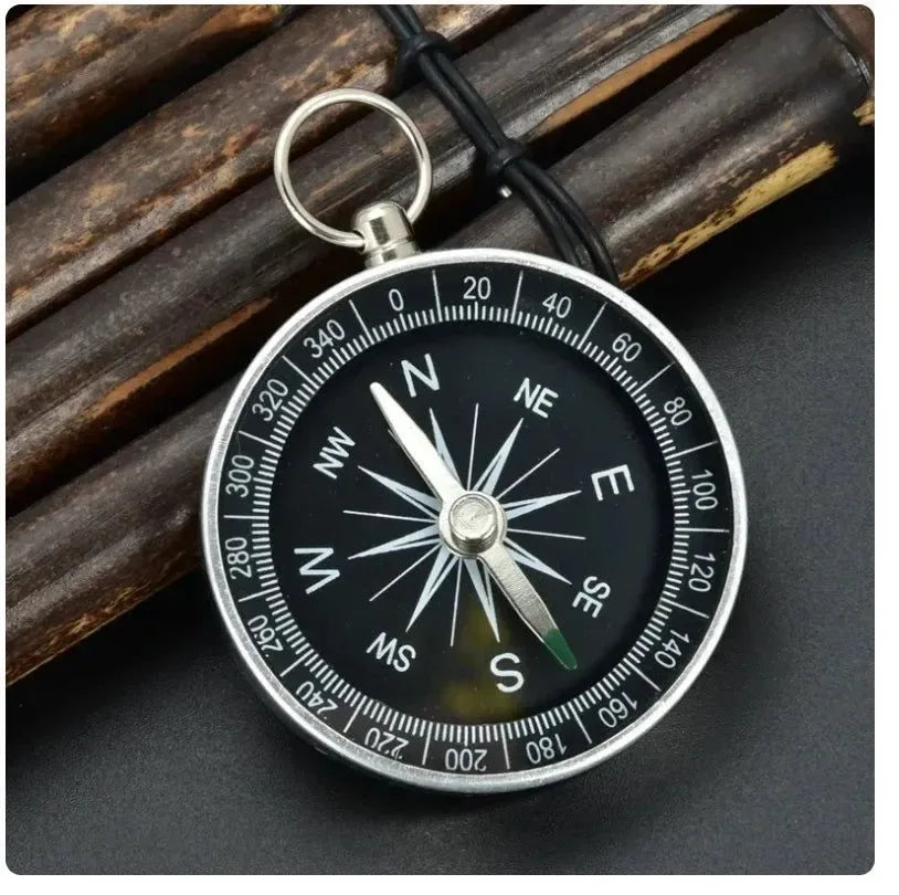 Portable Pocket Brass Gold Color Compass with Noctilucent Display - Ideal for Outdoor Camping and Hiking - Trekker Essentials