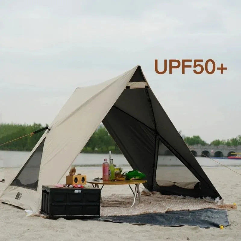 Portable Pop Up Beach Tent for 3-4 People - Sun Shelter, Picnic Shade, Outdoor Canopy - Trekker Essentials