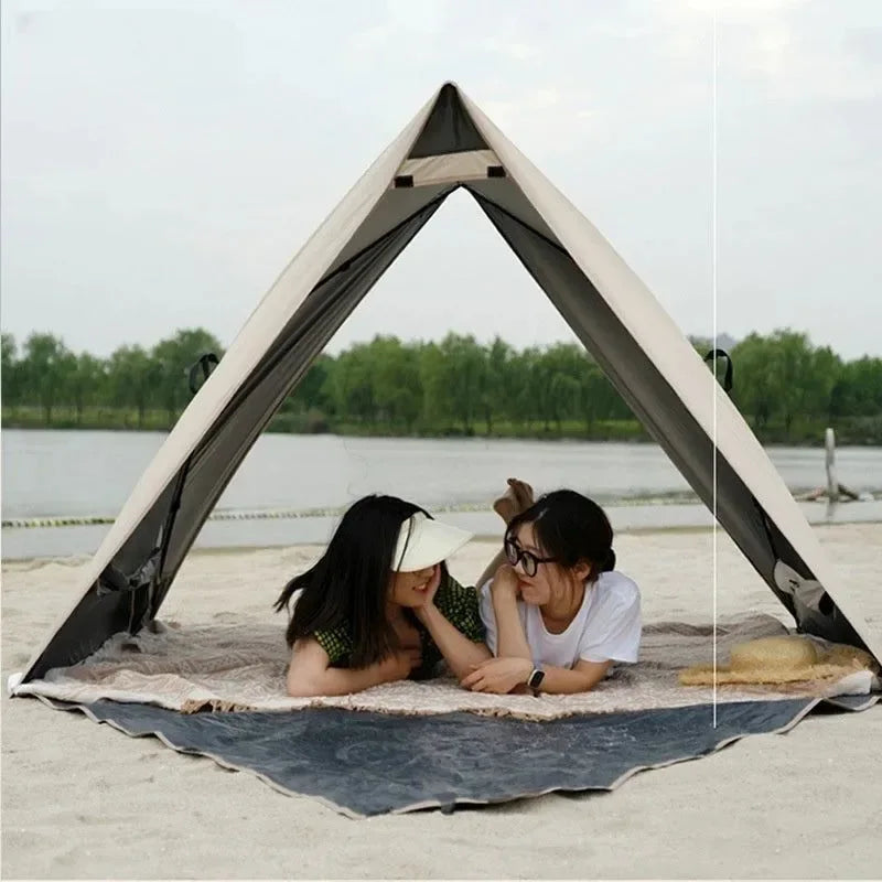 Portable Pop Up Beach Tent for 3-4 People - Sun Shelter, Picnic Shade, Outdoor Canopy - Trekker Essentials