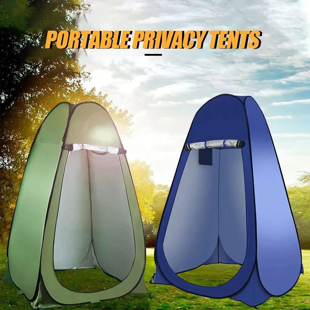 Portable Pop Up Camping Tent - Privacy Shower Tent for Hiking, Beach, Outdoor Toilet, and Bathroom Use - Trekker Essentials
