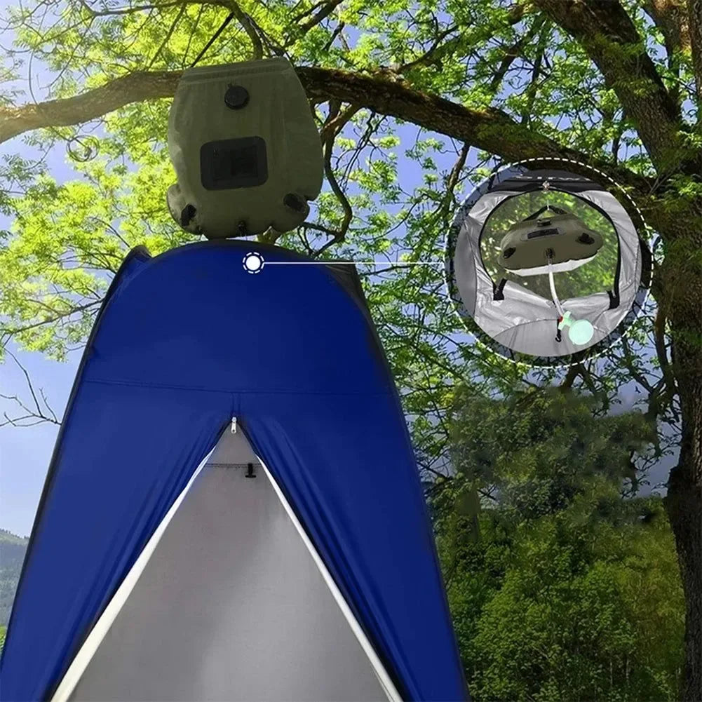 Portable Pop Up Camping Tent - Privacy Shower Tent for Hiking, Beach, Outdoor Toilet, and Bathroom Use - Trekker Essentials