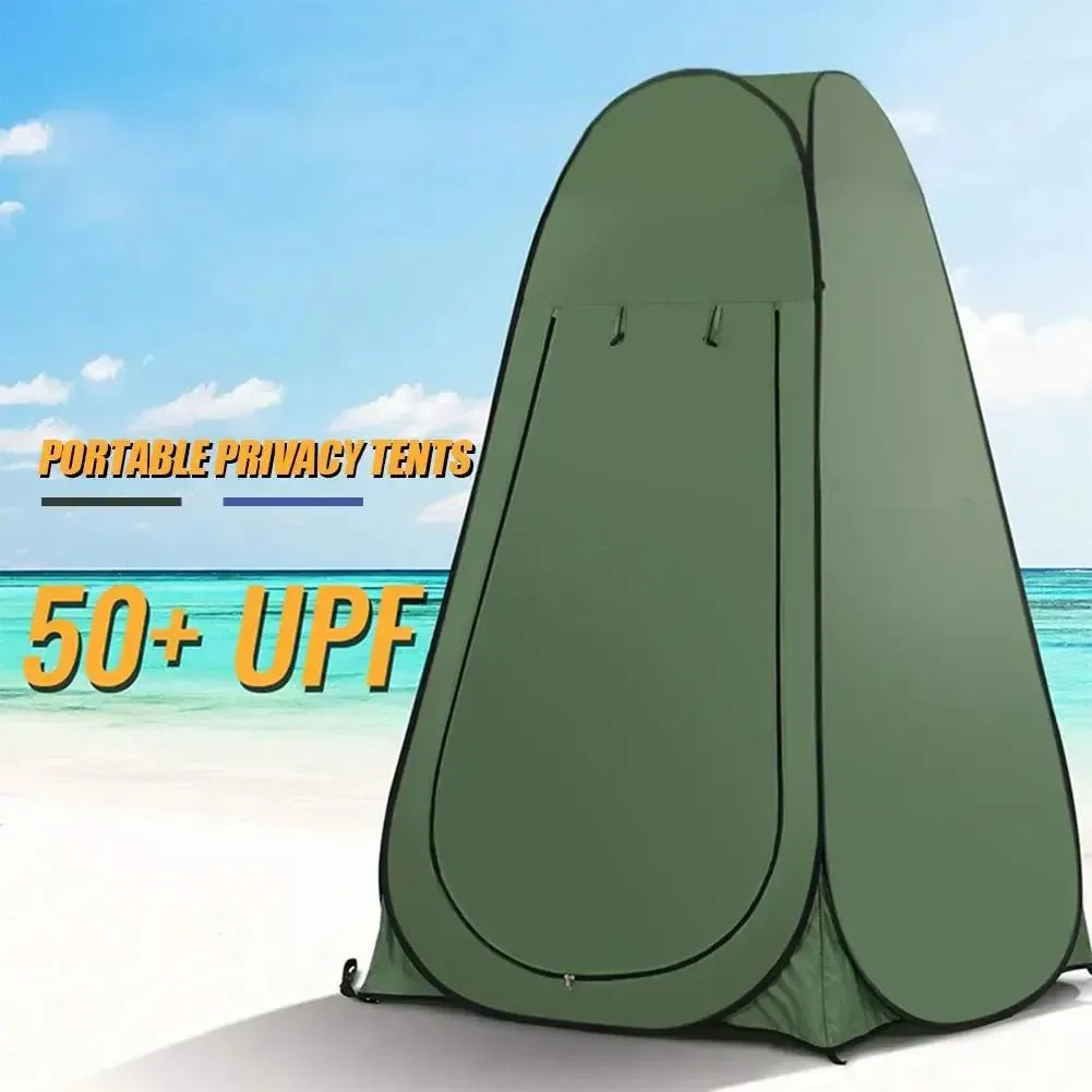 changing tents for camping Portable Pop Up Outdoor Camping Bathroom Shower Tent Changing Room, Blue / 150*150cm