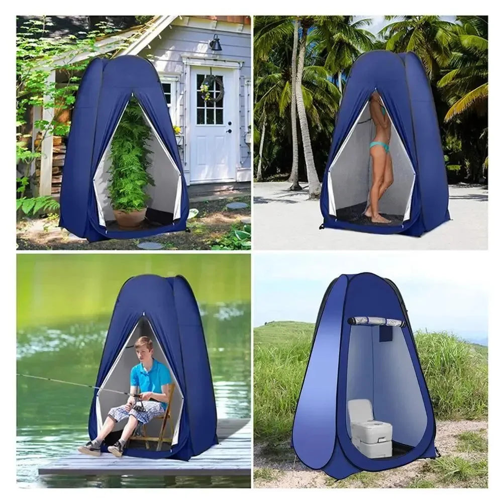 Portable Pop-Up Privacy Shower Tent - Spacious Changing Room for Camping, Fishing, Hiking, Beach - Trekker Essentials