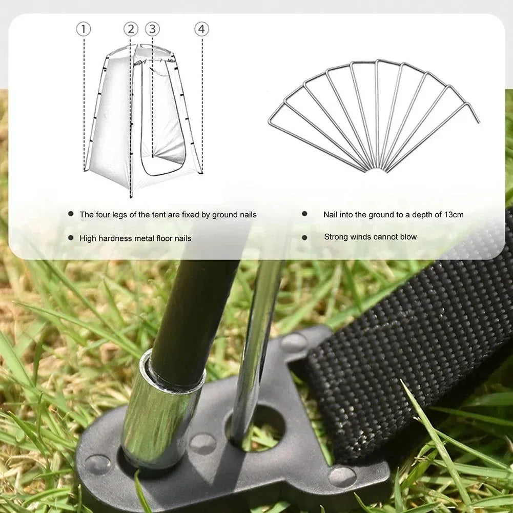 Portable Privacy Shower Tent – Waterproof Changing Room for Camping, Beach, and Hiking - Trekker Essentials