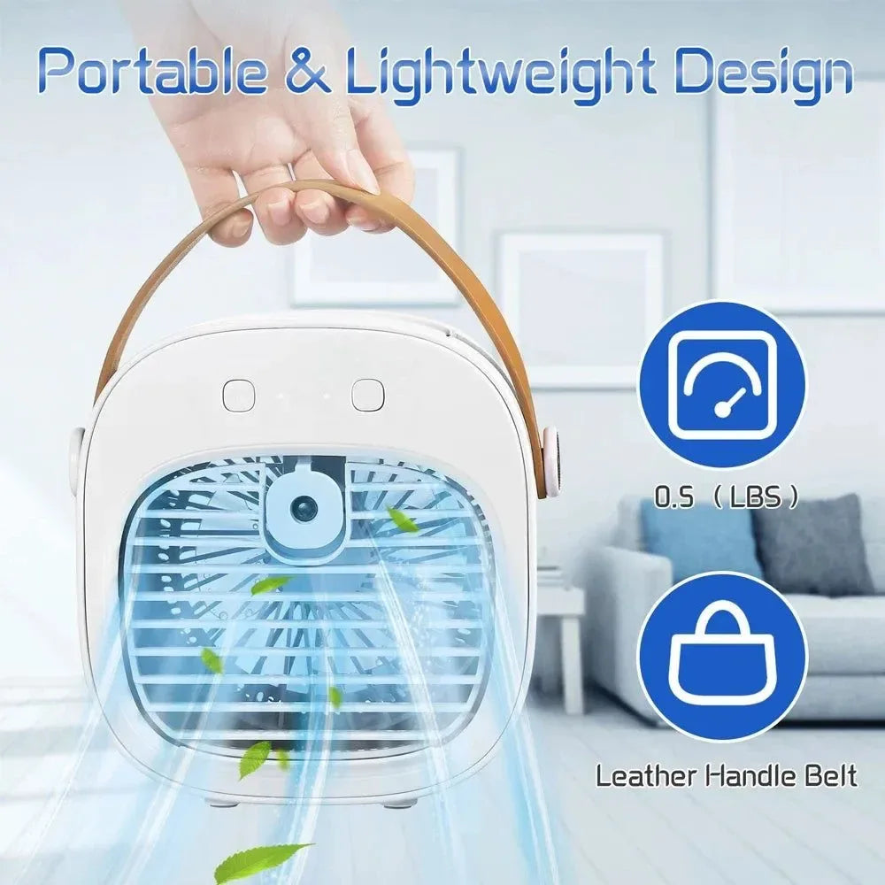 Portable Rechargeable Mini Personal Air Conditioner for Outdoor – Stay Cool Anywhere! - Trekker Essentials