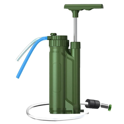 Portable Reverse Osmosis Water Filter Pump - Outdoor Water Purification System for Camping, Hiking, Travel, and Emergency Survival Gear - Trekker Essentials