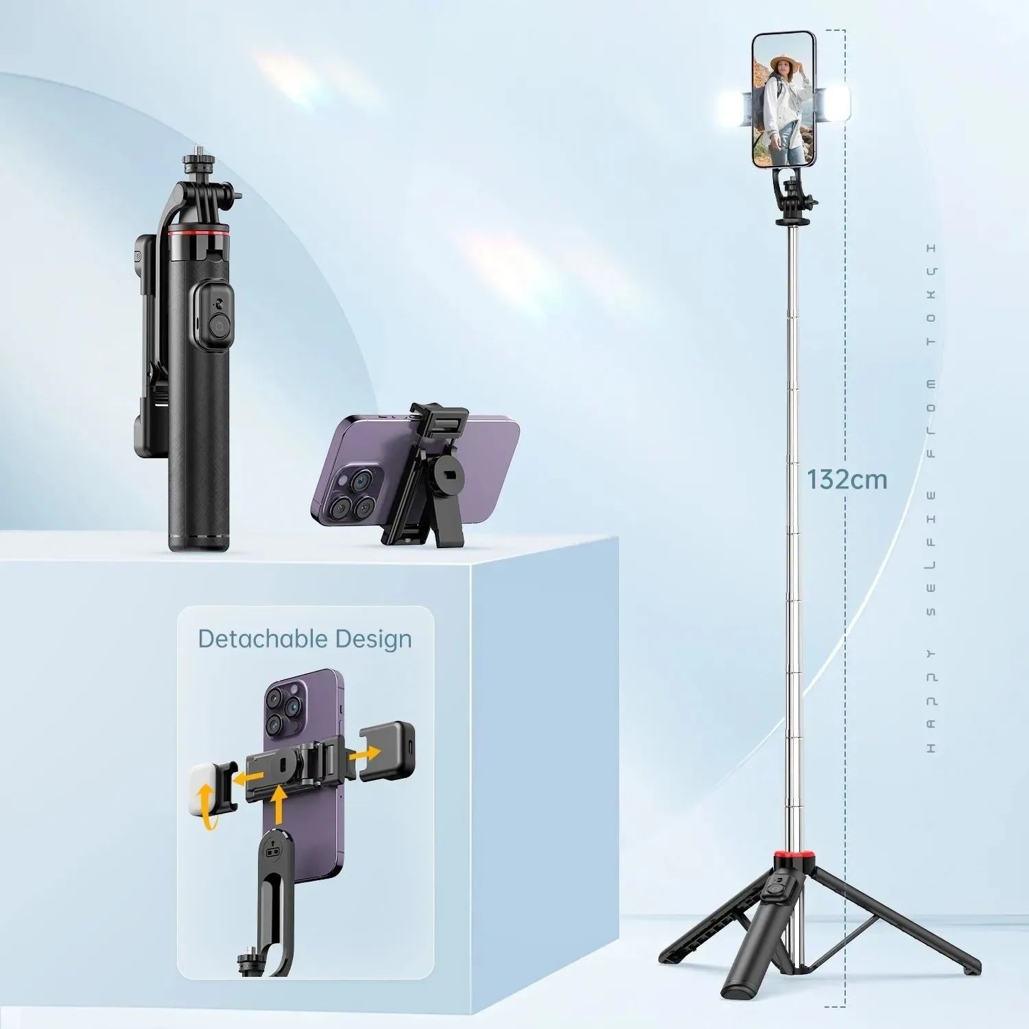 Portable Selfie Stick Tripod with Bluetooth Remote & 360° Phone Holder - Trekker Essentials