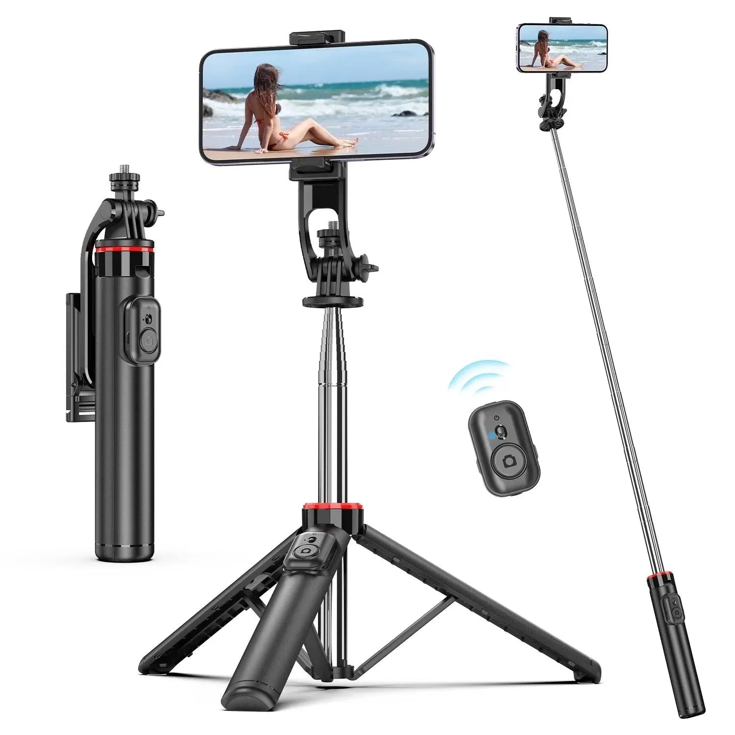 Portable Selfie Stick Tripod with Bluetooth Remote & 360° Phone Holder - Trekker Essentials