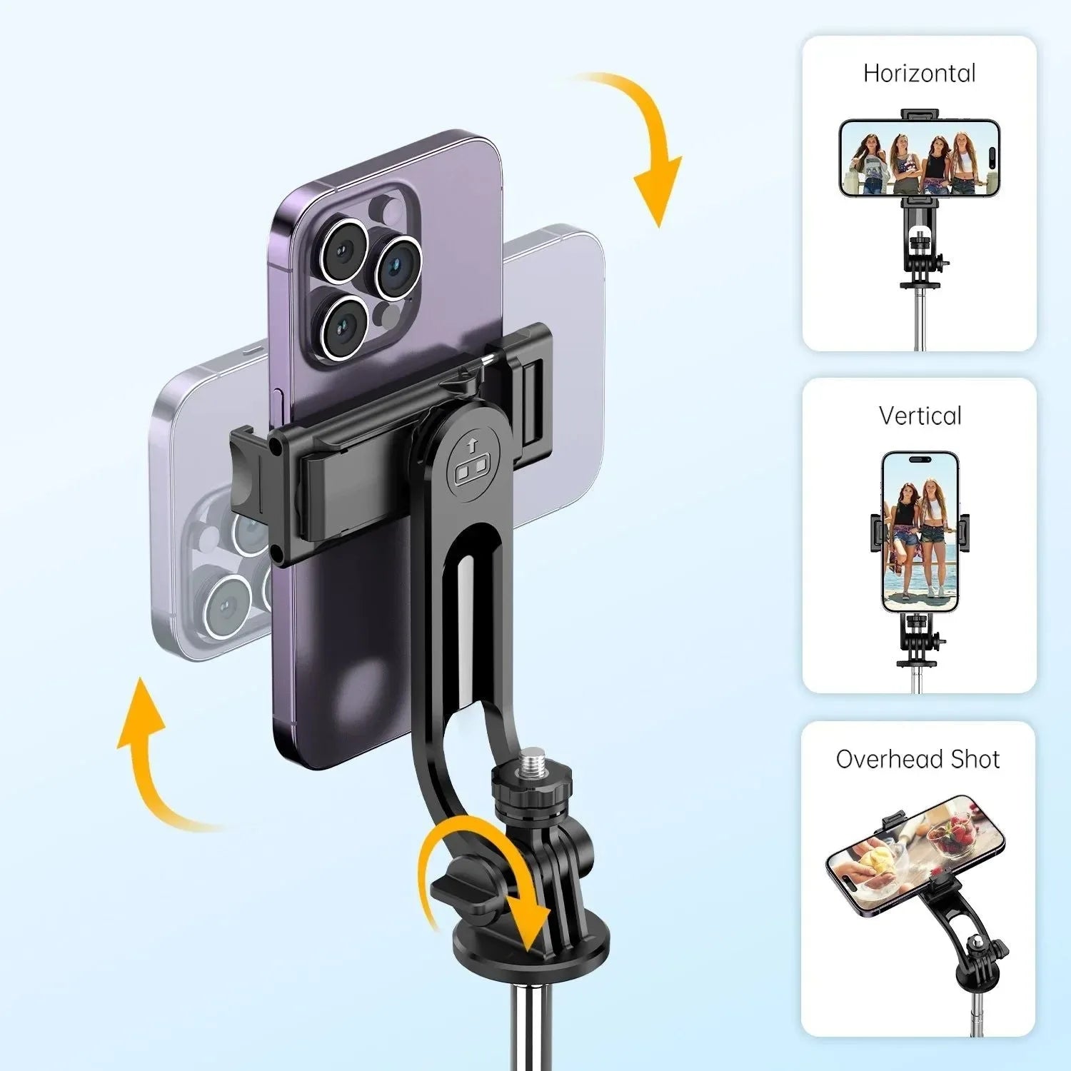 Portable Selfie Stick Tripod with Bluetooth Remote & 360° Phone Holder - Trekker Essentials