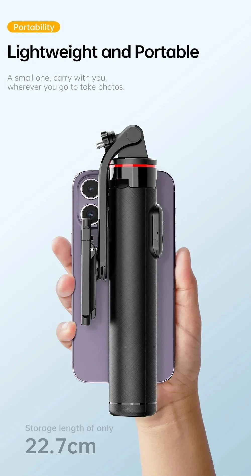 Portable Selfie Stick Tripod with Bluetooth Remote & 360° Phone Holder - Trekker Essentials