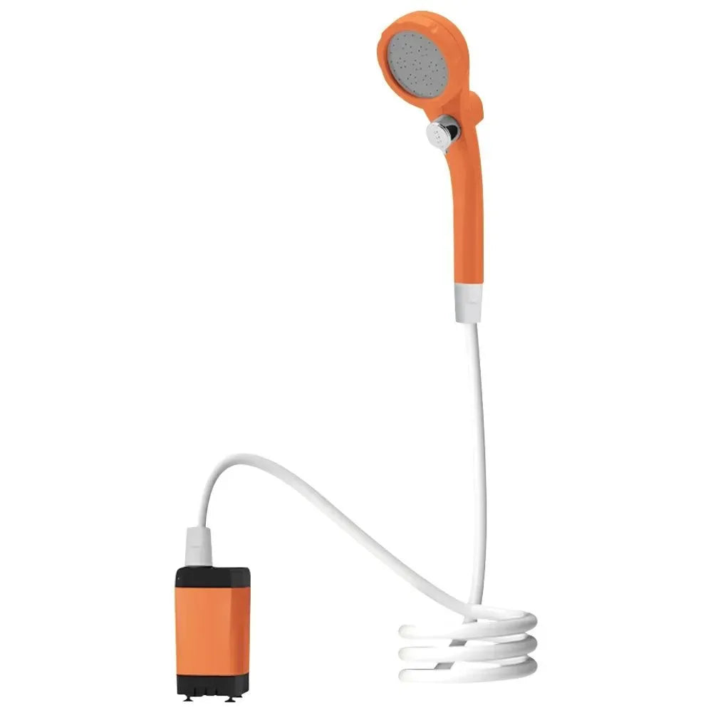 Portable Shower with Digital Display - 6000mAh Rechargeable Battery Powered Camping Shower for Hiking, Traveling, and Outdoor Adventures - Trekker Essentials
