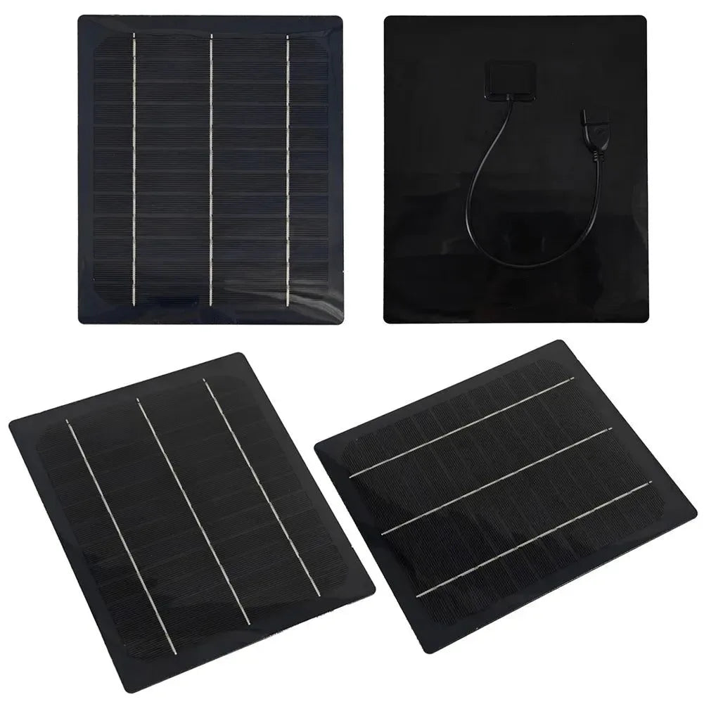 Portable Solar Panel Fan - Solar Powered Camping Fan for Picnic, Barbecue, Fishing, Travel - Trekker Essentials