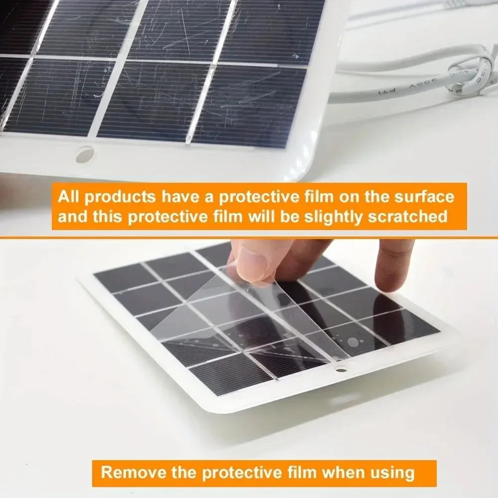 Portable Solar Panel USB Charger – Foldable 12V Mobile Power Bank Kit for iPhone, Android & Outdoor Camping - Trekker Essentials