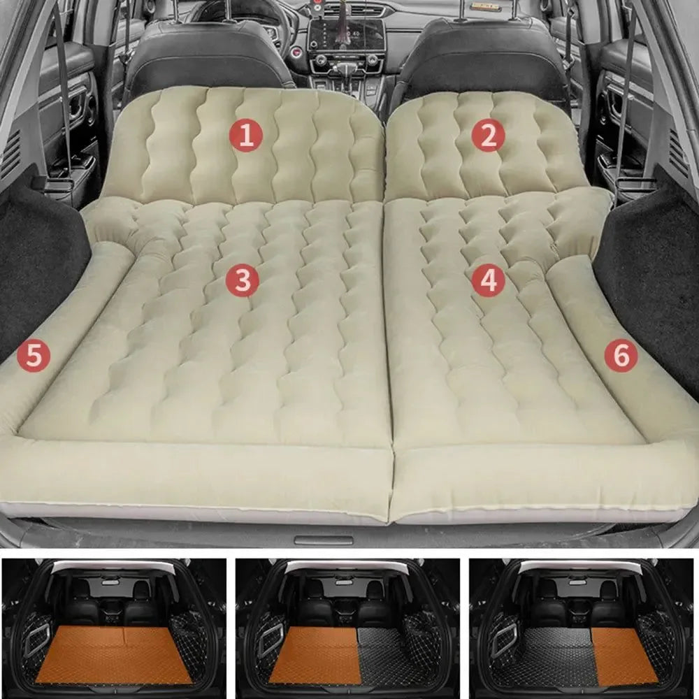 Portable SUV Air Mattress - Universal Inflatable Car Bed with 2 Pillows - Trekker Essentials
