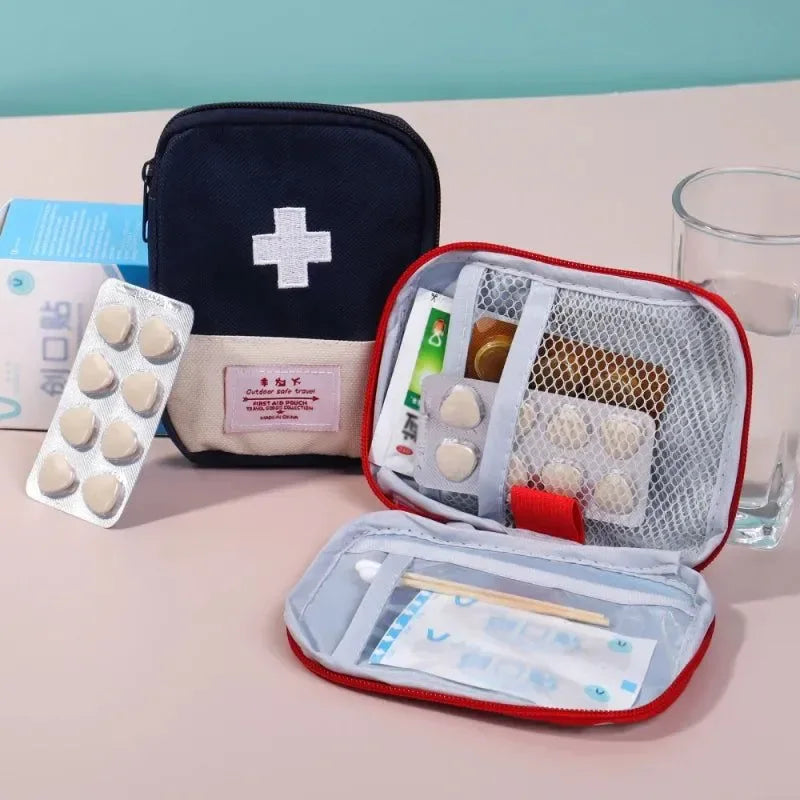 Portable Travel Outdoor First Aid Kit - Mini Medicine Bag for Camping and Household Use - Trekker Essentials
