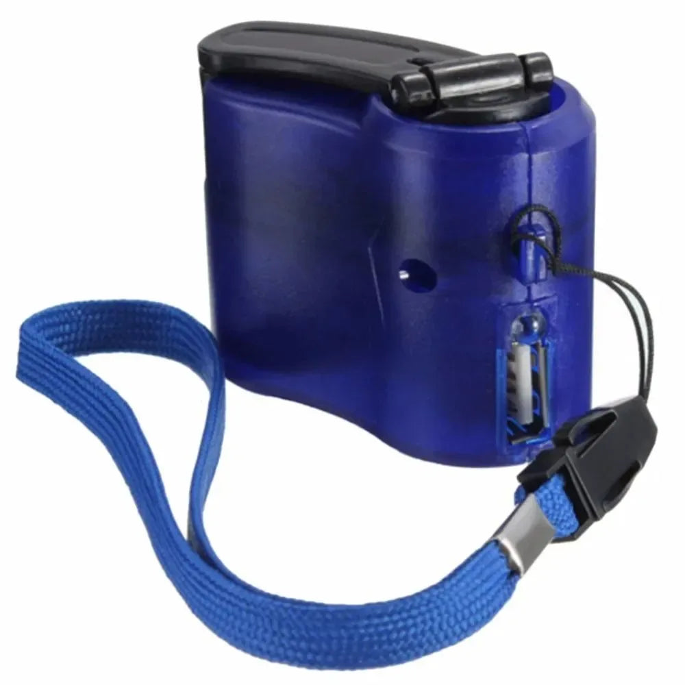 Portable USB Hand Crank Charger - Emergency Mobile Phone Charging Power Generator for Urgent Calls - Trekker Essentials