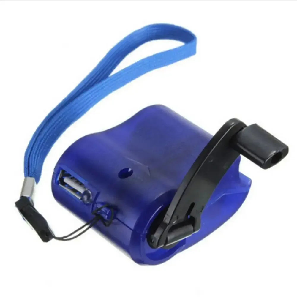 Portable USB Hand Crank Charger - Emergency Mobile Phone Charging Power Generator for Urgent Calls - Trekker Essentials